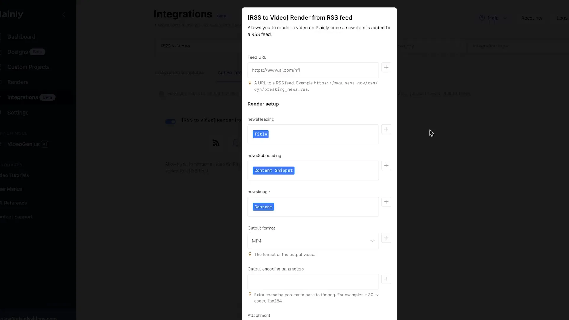 Setting up output integration with Google Drive